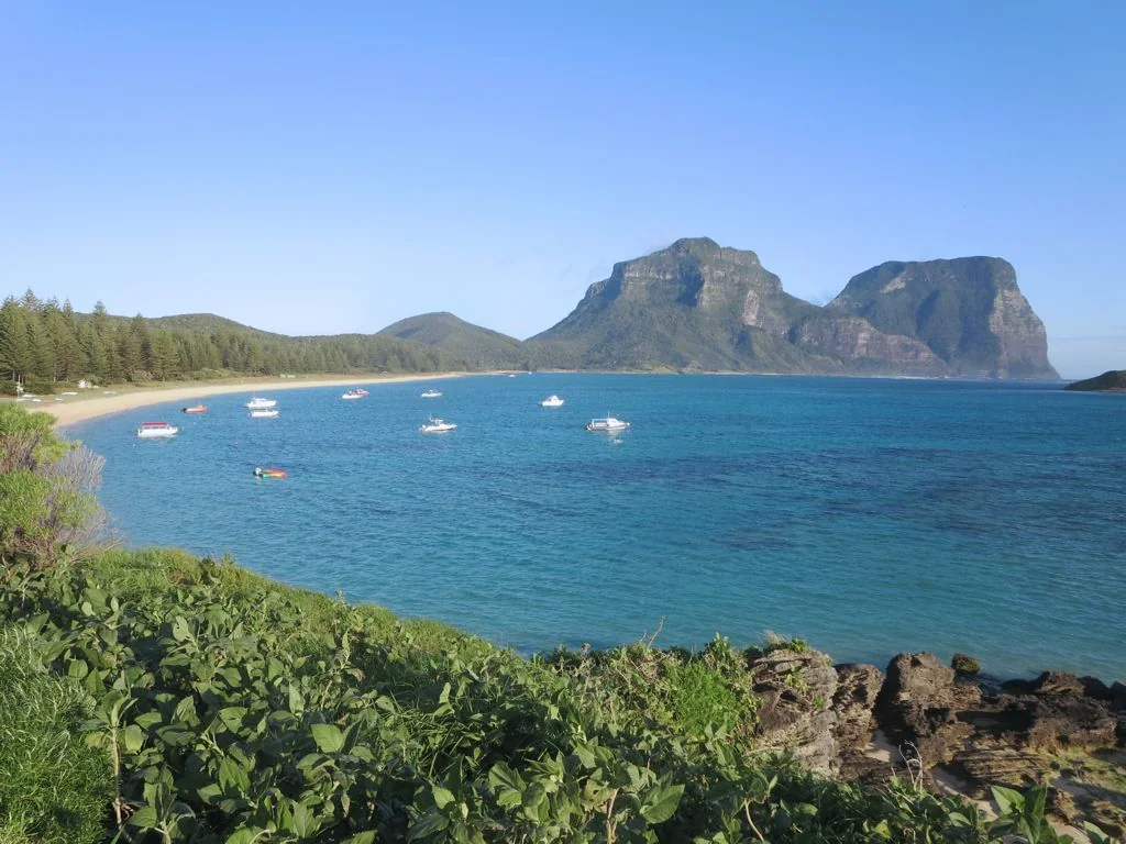 ロード・ハウ島のラグーン